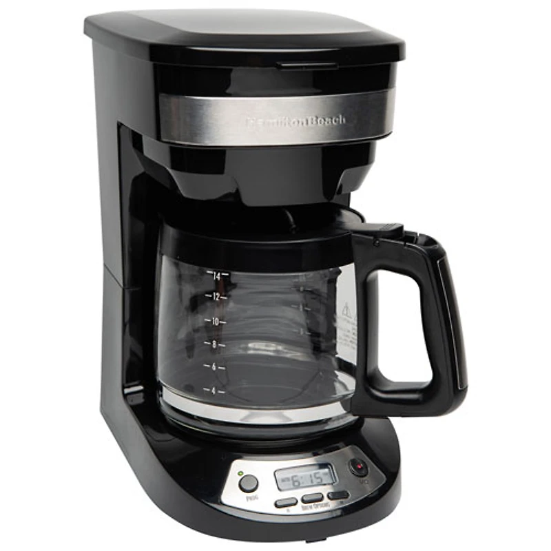 Cafetière à filtre programmable de Hamilton Beach - 14 tasses - Noir