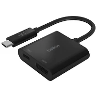 Adaptateur de chargement 2-en-1 à port USB-C à HDMI de Belkin (AVC002BTBK)