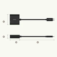 Adaptateur de chargement 2-en-1 à port USB-C à HDMI de Belkin (AVC002BTBK)