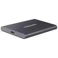Samsung T7 2TB USB 3.2 External Solid State Drive (MU-PC2T0T/AM) - Grey - English