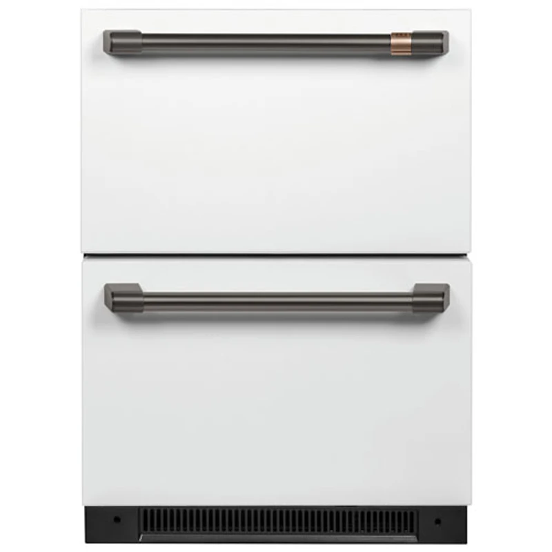 Café 2-Piece Refrigerator Handle Kit (CXQD2H2PNBT) - Brushed Black