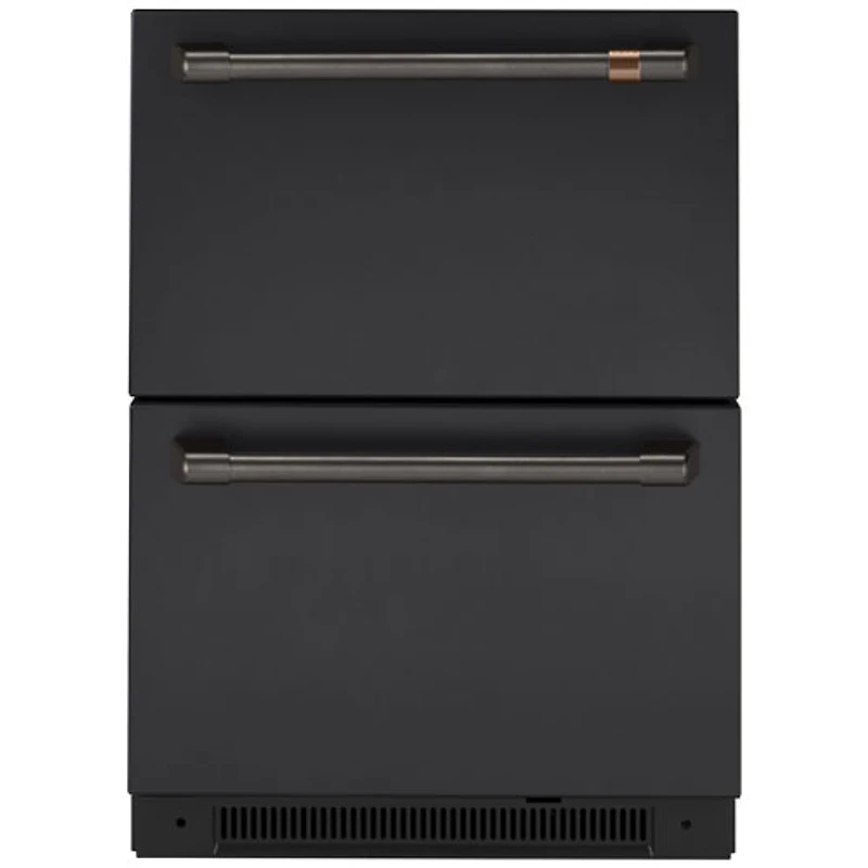 Café 2-Piece Refrigerator Handle Kit (CXQD2H2PNBT) - Brushed Black