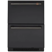 Café 2-Piece Refrigerator Handle Kit (CXQD2H2PNBT) - Brushed Black