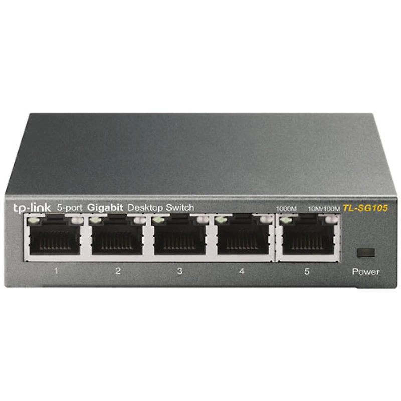 Commutateur de bureau 10/100/1000 Mb/s à 5 ports de TP-Link (TL-SG105)