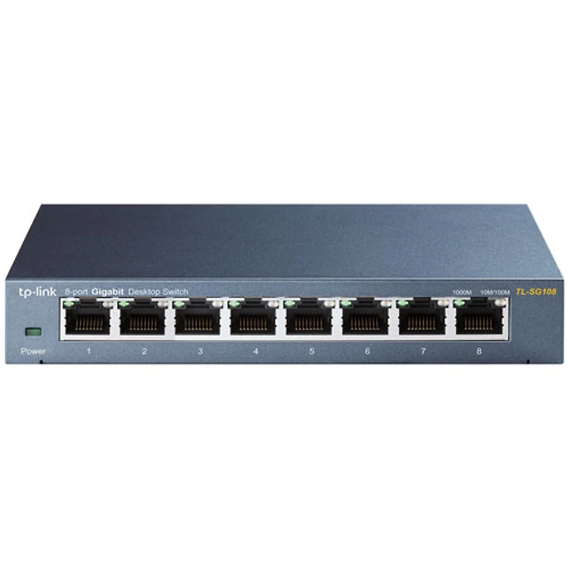 TP-Link 8-Port 10/100/1000Mbps Desktop Switch (TL-SG108)