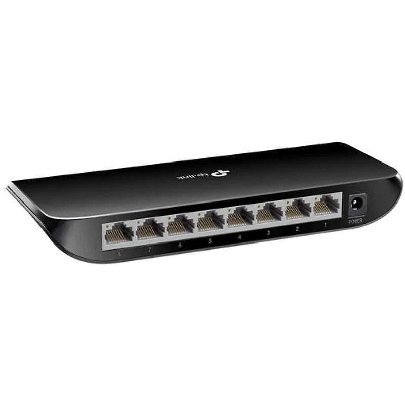 Commutateur de bureau Gigabit à 8 ports de TP-Link (TL-SG1008D)