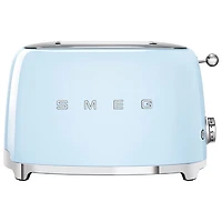 Grille-pain rétro des années 50 de Smeg - 2 tranches - Bleu pastel