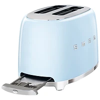 Grille-pain rétro des années 50 de Smeg - 2 tranches - Bleu pastel