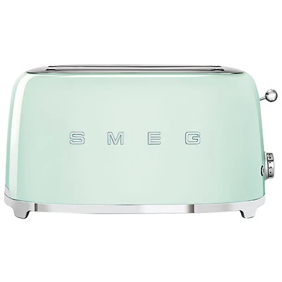 Smeg 50's Style Retro Long Slot Toaster - 4-Slice - Pastel Green