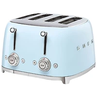 Smeg 50's Style Retro Toaster - 4-Slice - Pastel Blue
