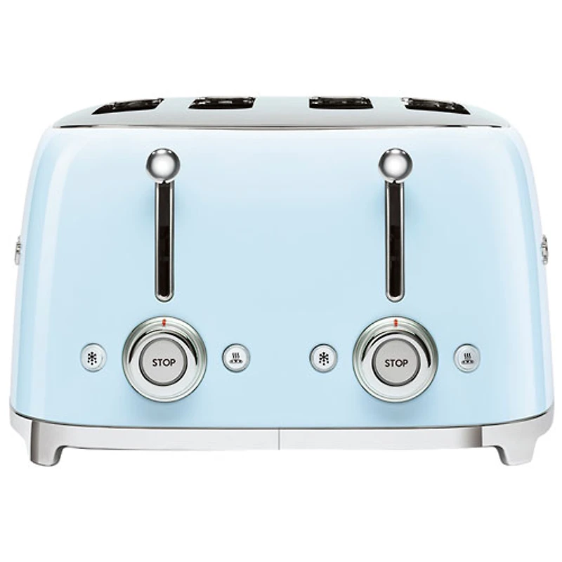 Smeg 50's Style Retro Toaster - 4-Slice - Pastel Blue