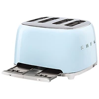 Smeg 50's Style Retro Toaster - 4-Slice - Pastel Blue