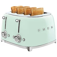 Grille-pain rétro des années 50 de Smeg - 4 tranches - Vert pastel