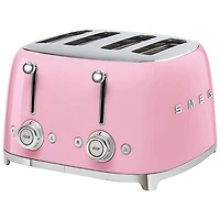 Smeg 50's Style Retro Toaster - 4-Slice - Pink