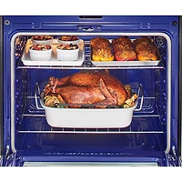 Cuisinière électrique 5 éléments/conv. véritable/friture air 6,3 pi³ 30 po de LG (LREL6325F) - Inox