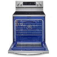 LG 30" 6.3 Cu. Ft. True Convection 5-Element Electric Air Fry Range (LREL6325F) - Stainless Steel