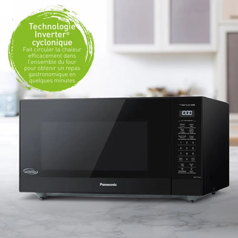 Panasonic Genius 1.6 Cu. Ft. Microwave (NNST75LB) - Black