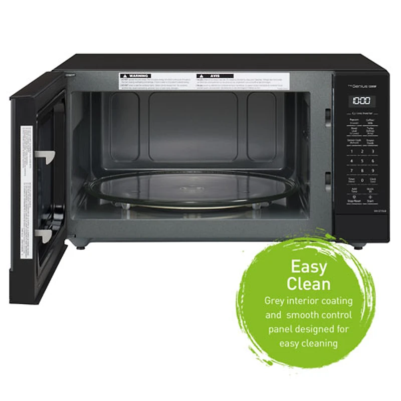 Panasonic Genius 1.6 Cu. Ft. Microwave (NNST75LB) - Black