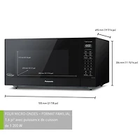 Panasonic Genius 1.6 Cu. Ft. Microwave (NNST75LB) - Black