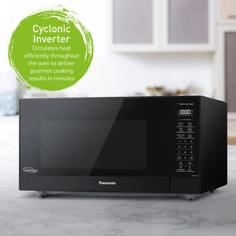 Panasonic Genius 1.6 Cu. Ft. Microwave (NNST75LB) - Black
