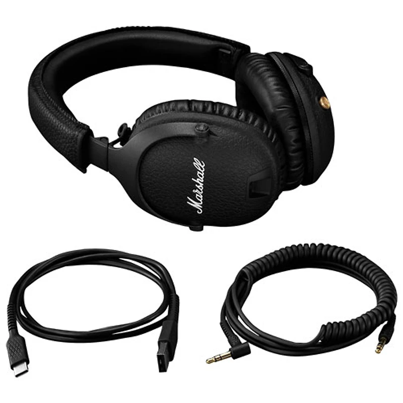 Marshall Monitor II Over-Ear Noise Cancelling Bluetooth Headphones - Black