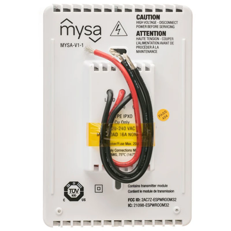 Thermostat intelligent pour plinthes chauffantes électriques de MYSA (Mysa-V1-1)