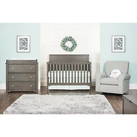 Child Craft Forever Eclectic Flat Top Solid Wood 4-in-1 Convertible Crib - Dapper Grey