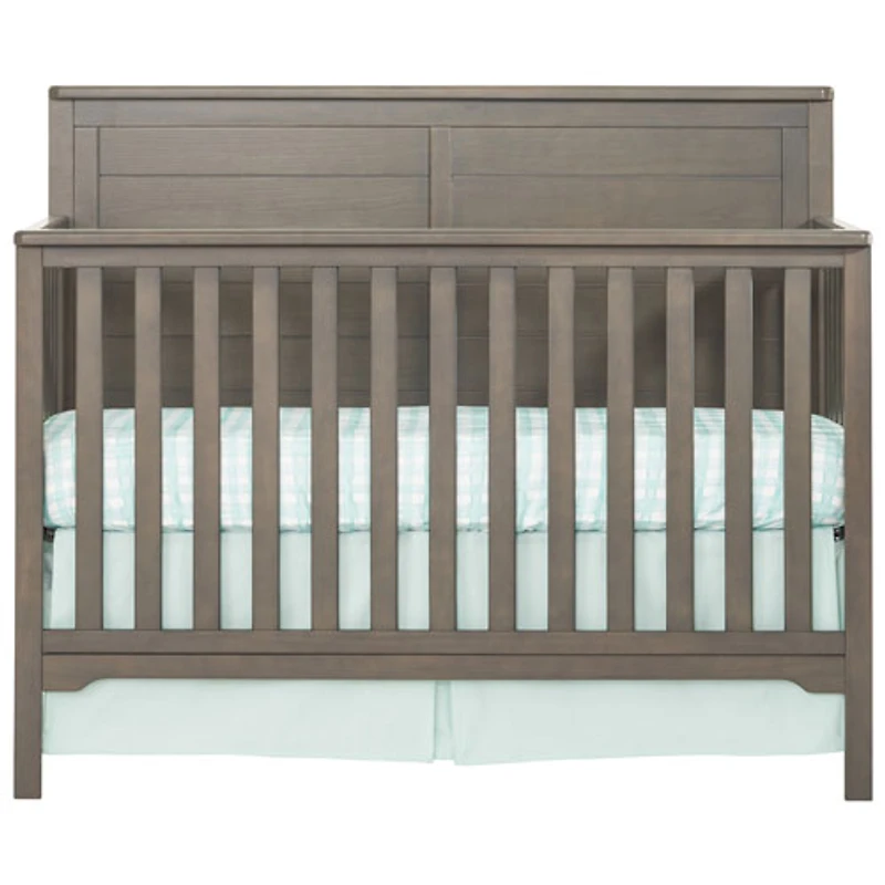 Child Craft Forever Eclectic Flat Top Solid Wood 4-in-1 Convertible Crib - Dapper Grey