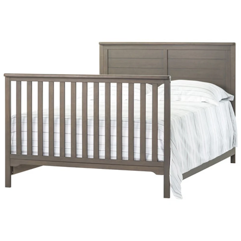 Child Craft Forever Eclectic Flat Top Solid Wood 4-in-1 Convertible Crib - Dapper Grey