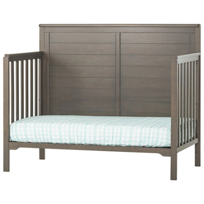 Child Craft Forever Eclectic Flat Top Solid Wood 4-in-1 Convertible Crib - Dapper Grey