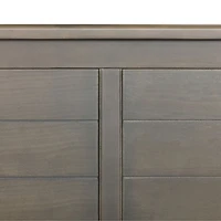 Child Craft Forever Eclectic Flat Top Solid Wood 4-in-1 Convertible Crib - Dapper Grey