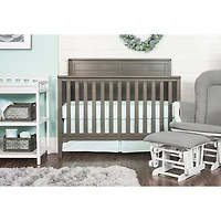 Child Craft Forever Eclectic Flat Top Solid Wood 4-in-1 Convertible Crib - Dapper Grey