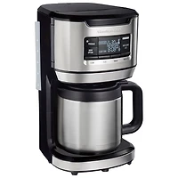 Cafetière à filtre programmable de Hamilton Beach - 12 tasses - Noir/acier inoxydable