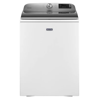 Open Box (Perfect Condition) - Maytag 5.4 Cu. Ft. (IEC) Top Load Agitator Washer with Deep Fill, Turbo/Speed Wash, and Wi-Fi (MVW6230HW) - White