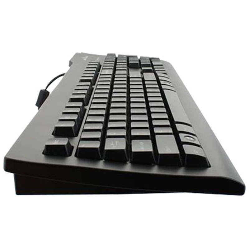 Seal Shield Clean Wired Full Size Waterproof Keyboard with Quick Connect - English