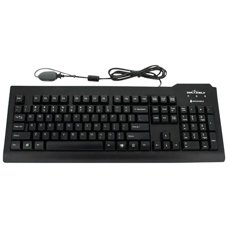 Seal Shield Clean Wired Full Size Waterproof Keyboard - English