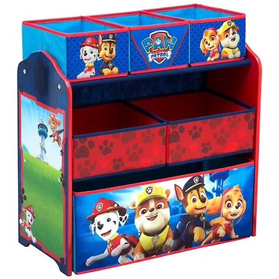 Meuble de rangement de jouets à 6 compartiments Nick Jr PAW Patrol - Rouge/Bleu