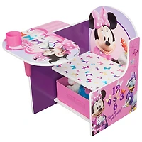 Disney Minnie Mouse Chair Desk with Storage Bin - Pink