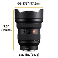 Obj. zoom UGA plein format grande ouverture monture E FE 12-24 mm f/2,8 Premium G Master Sony