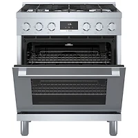 Bosch 30" 3.7 Cu. Ft. True Convection 5-Burner Freestanding Gas Range (HGS8055UC) - Stainless
