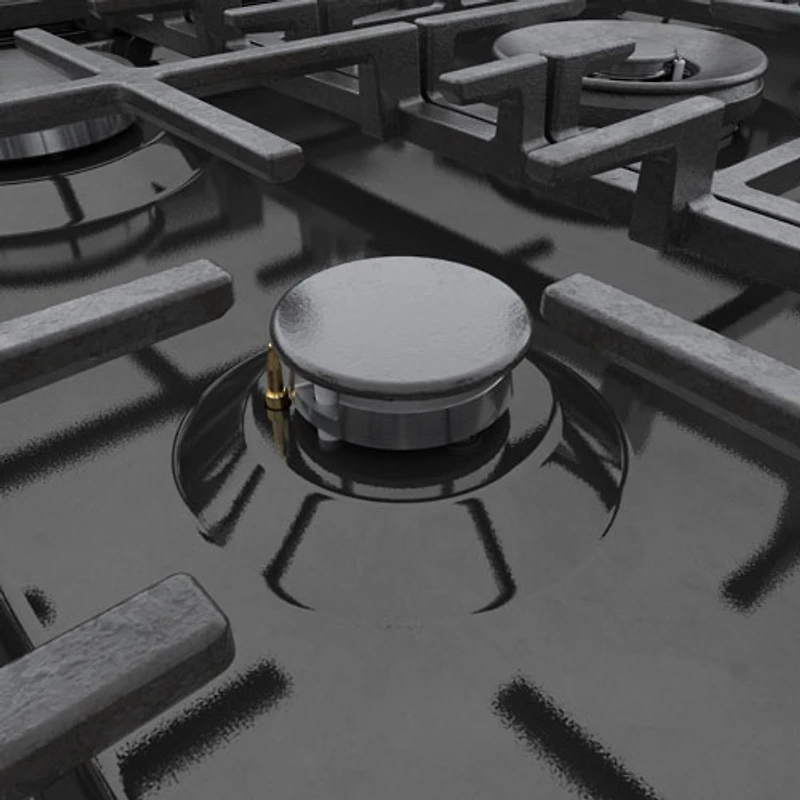 Cuisinière gaz autonome 5 brûleurs convection véritable 3,7 pi³ 30 po Bosch (HGS8045UC) - Inox noir