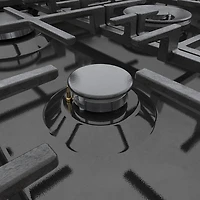 Cuisinière gaz autonome 5 brûleurs convection véritable 3,7 pi³ 30 po Bosch (HGS8045UC) - Inox noir