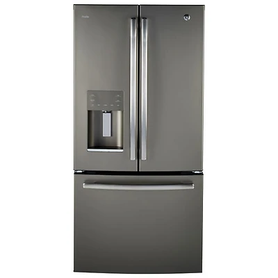 GE Profile 33" 23.8 Cu. Ft. French Door Refrigerator (PFE24HMLKES) -Slate -Open Box -Perfect Condition