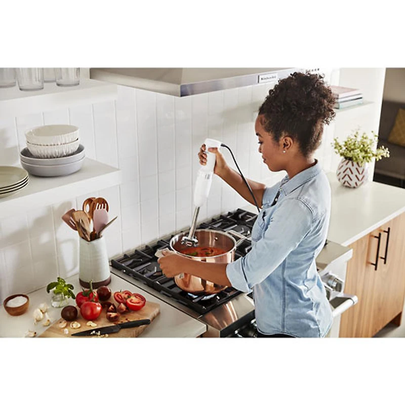 Mélangeur à immersion à vitesse variable de KitchenAid