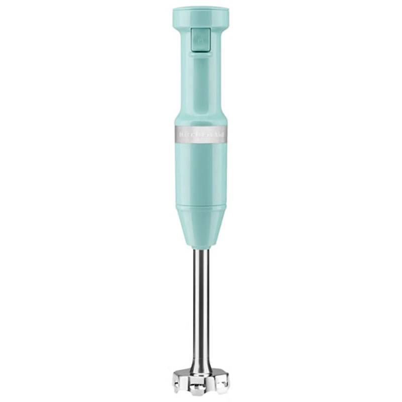 Mélangeur à immersion à vitesse variable de KitchenAid - Ciel aqua