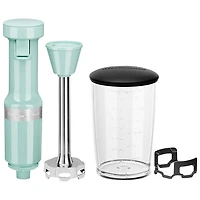 Mélangeur à immersion à vitesse variable de KitchenAid - Bleu glace