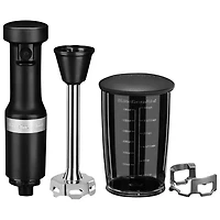 Mélangeur à immersion à vitesse variable de KitchenAid - Noir mat