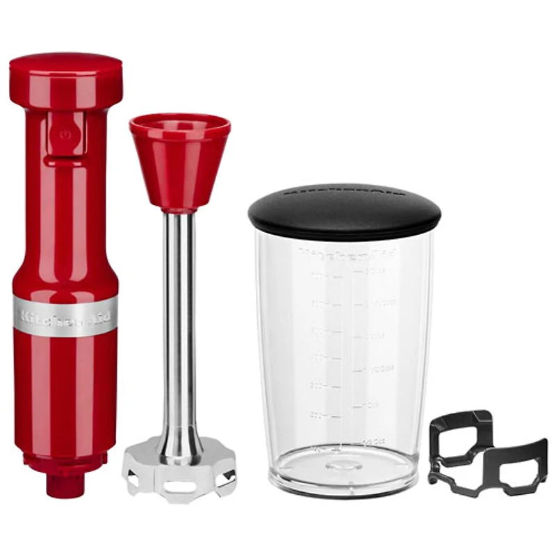 Mélangeur à immersion à vitesse variable de KitchenAid - Rouge empire