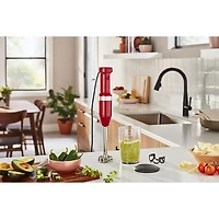 Mélangeur à immersion à vitesse variable de KitchenAid - Rouge empire