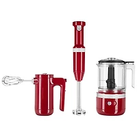 Mélangeur à main sans fil de KitchenAid (KHMB732ER) - Rouge empire